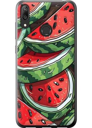 Чехол на huawei y7 2019 арбуз