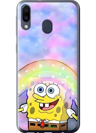 Чехол на samsung galaxy m20 спанч боб, sponge bob самсунг м20