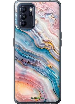 Чехол на oppo reno6 z мрамор красивый оппо рено6 зет