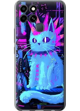 Чехол на infinix smart 6 кот панк