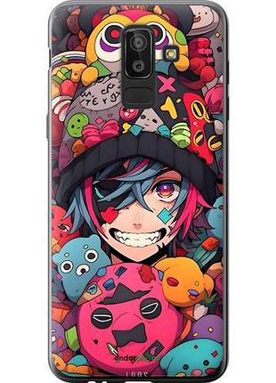 Чехол на samsung galaxy j8 2018 аниме парень самсунг й8 2018