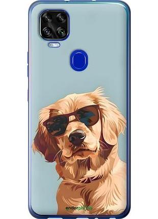 Чехол на zte blade v2020 пес в очках зте блейд в2020