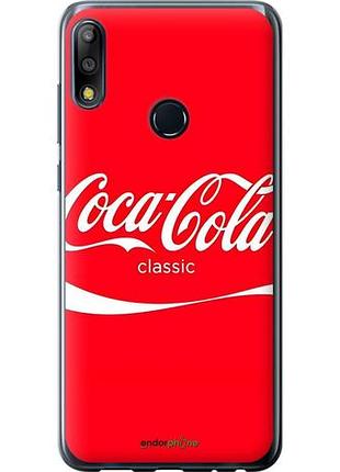 Чехол на asus zenfone max pro m2 zb631kl кока кола асус зенфон макс про м2 зетб631кл