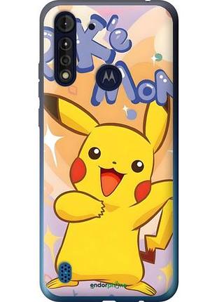 Чехол на motorola g8 power lite пикачу моторола г8 повер лайт