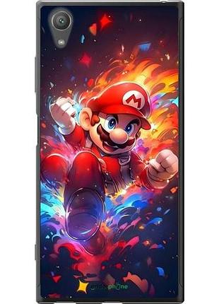 Чехол на sony xperia xa1 plus g3412 супер марио сони эксперия ха1 плюс г3412