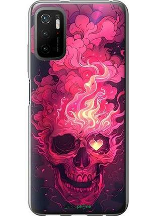 Чохол на xiaomi redmi note 10t череп арт