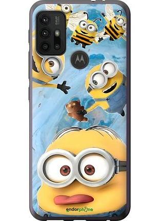 Чехол на motorola moto g20 миньоны моторола мото г20