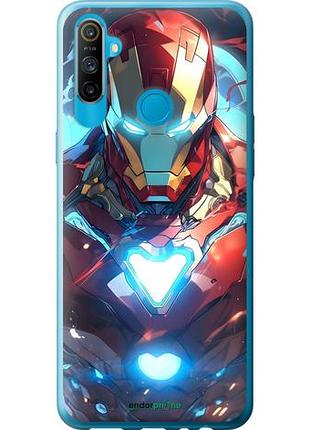 Чехол на realme c3 железный человек риалми с3