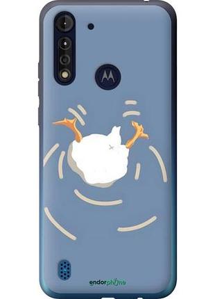 Чехол на motorola g8 power lite смешная утка, гусь моторола г8 повер лайт