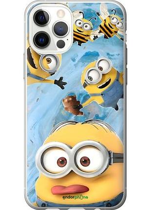 Чехол на iphone 12 pro миньоны