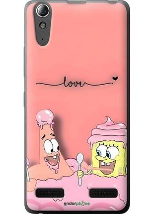 Чехол на lenovo a6000 спанч боб, sponge bob леново а6000