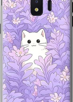 Чехол на samsung galaxy j2 core котик в цветах самсунг й2 кор