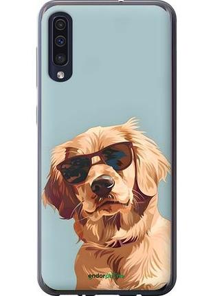 Чехол на samsung galaxy a50 2019 a505f пес в очках самсунг а50 2019 а505ф