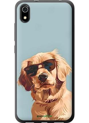 Чехол на xiaomi redmi 7a пес в очках сяоми редми 7а