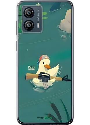 Чехол на motorola moto g53 уточка с автоматом моторола мото г53