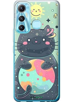 Чехол на infinix hot 11 милый котик инфикс хот 11