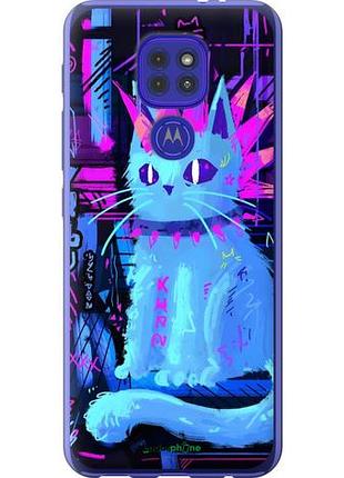 Чехол на motorola g9 play кот панк моторола г9 плей