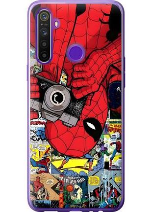 Чехол на realme 5 человек паук, spiderman 2 риалми 5 2