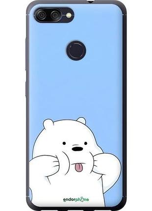 Чехол на asus zenfone max plus m1 zb570tl милый мишка асус зенфон макс плюс м1 зетб570тл