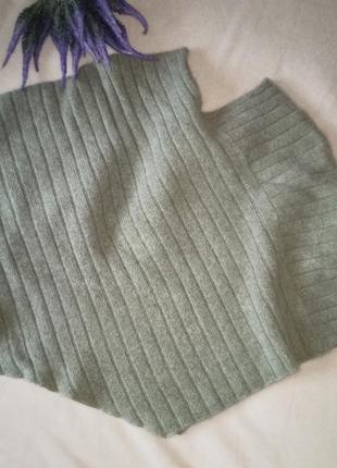 Шикарное теплое пончо,с шерстью ягнят и ангорой в составе,44-54разм.