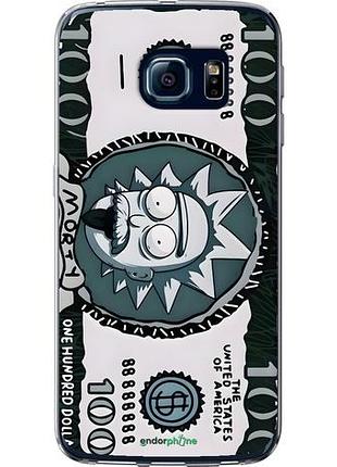 Чехол на samsung galaxy s6 edge g925f рик 100 самсунг с6 эдж г925ф