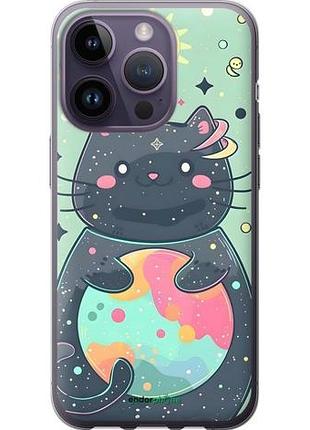 Чехол на iphone 14 pro милый котик айфон 14 про