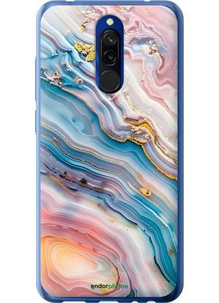 Чехол на xiaomi redmi 8 мрамор красивый сяоми редми 8