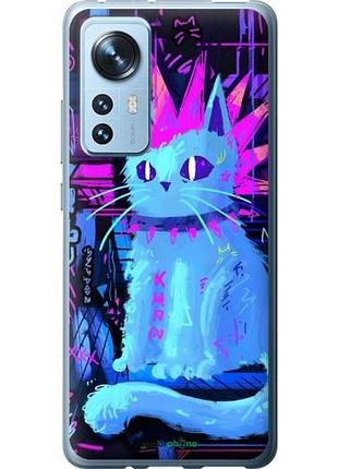 Чехол на xiaomi 12x кот панк сяоми 12х