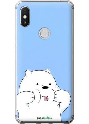 Чехол на xiaomi redmi s2 милый мишка сяоми редми с2
