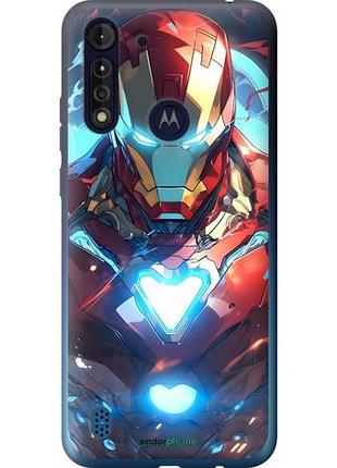 Чехол на motorola g8 power lite железный человек моторола г8 повер лайт