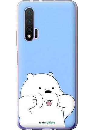 Чехол на huawei nova 6 милый мишка хуавей нова 6