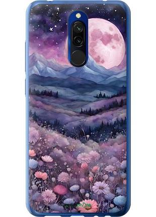 Чехол на xiaomi redmi 8 ночь луна арт сяоми редми 8