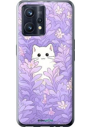 Чехол на realme 9 котик в цветах риалми 9