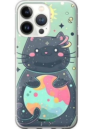 Чехол на iphone 13 pro милый котик айфон 13 про