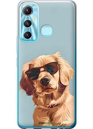 Чохол на infinix hot 11 пес в окулярах