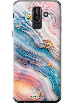 Чехол на samsung galaxy j8 2018 мрамор красивый самсунг й8 2018
