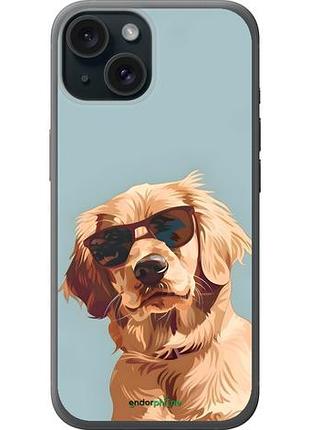 Чехол на iphone 15 пес в очках айфон 15