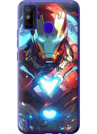 Чехол на tecno spark 6 go ke5 железный человек текно спарк 6 гo ке5