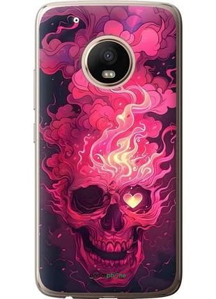 Чехол на motorola moto g5 plus череп арт моторола мото г5 плюс