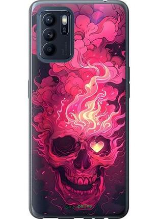 Чехол на oppo reno6 z череп арт оппо рено6 зет