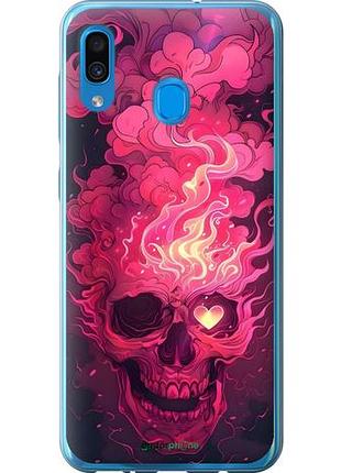 Чехол на samsung galaxy a20 2019 a205f череп арт самсунг а20 2019 а205ф