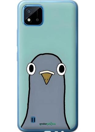Чехол на realme c20a голубь риалми с20а