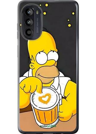 Чехол на motorola moto g52 гомер пиво моторола мото г52