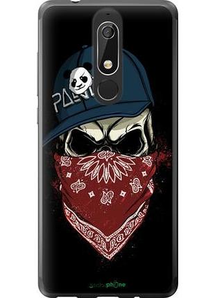 Чохол на nokia 5.1 череп у кепці "4127u-1529-10746"