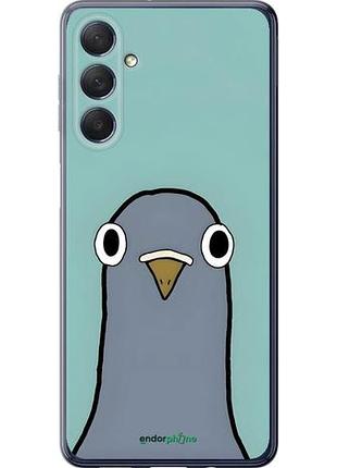 Чехол на samsung galaxy m54 голубь самсунг м54