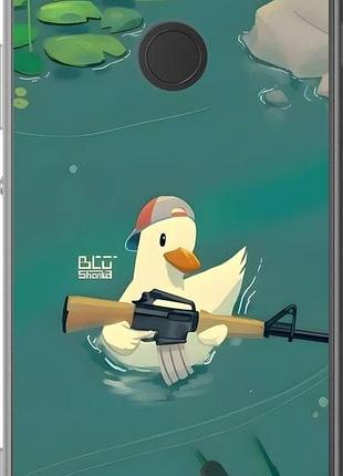 Чехол на sony xperia xa2 h4113 уточка с автоматом сони эксперия ха2 х4113
