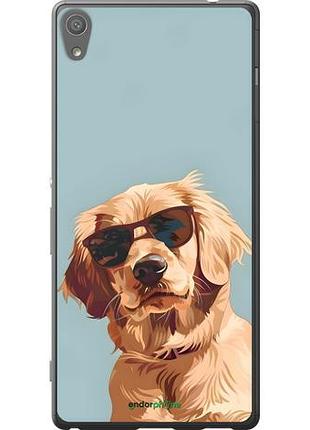 Чехол на sony xperia xa ultra dual f3212 пес в очках сони эксперия ха ультра дуал ф3212