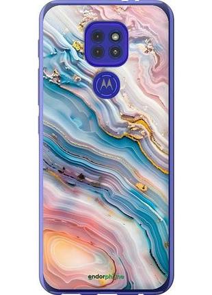 Чохол на motorola g9 play мармур красивий