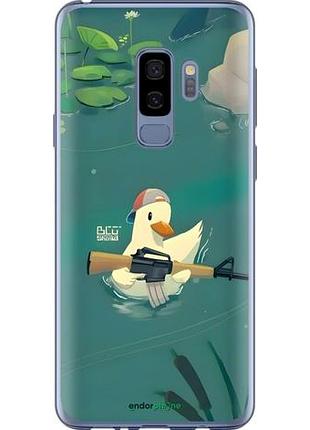 Чехол на samsung galaxy s9 plus уточка с автоматом самсунг с9 плюс
