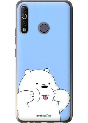 Чехол на tecno camon 12 air cc6 милый мишка текно камон 12 аир сс6